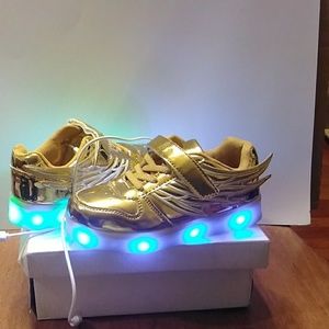 Golden Led Luminous Shoes